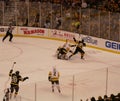 Bruins ice hockey goal Royalty Free Stock Photo