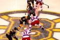 Bruins and Rangers face-off (NHL Hockey)