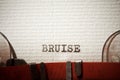 Bruise concept view Royalty Free Stock Photo