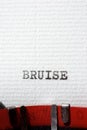 Bruise concept view Royalty Free Stock Photo