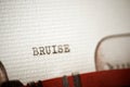 Bruise concept view Royalty Free Stock Photo