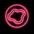 bruise skin disease neon glow icon illustration