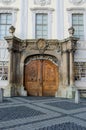 Brukenthal Museum door , Romania Royalty Free Stock Photo