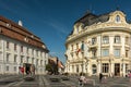 Brukenthal National Museum And Sibiu City Hall Royalty Free Stock Photo