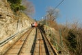 Brunate or Funicular Railway - A lovely little train up the hill Royalty Free Stock Photo