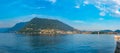 Brunate village overlooking lake Como in Italy