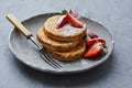 Brunch pancakes with berries Royalty Free Stock Photo