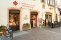 Speckmuseum, a traditional shop located in the main street of historic center in Bruneck, Italy