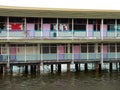 Brunei capital Bandar. Kampung Ayer School Royalty Free Stock Photo