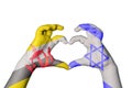 Brunei Israel Heart, Hand gesture making heart