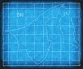 Brunei map blue print artwork illustration silhouette