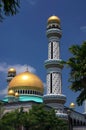 Brunei Mosque minaret Royalty Free Stock Photo