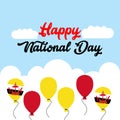 Brunei National Day Illustration Vector Art Logo