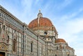 Brunelleschi dome detail Florence Cathedral Santa Maria del Fiore Royalty Free Stock Photo