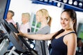 Brunette girl working out Royalty Free Stock Photo