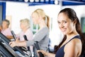 Brunette girl working out Royalty Free Stock Photo