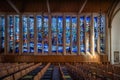 Glass windows by Gottfried von Stockhausen showing the Children of Israel crossing the Red Sea at St. Magni Church - Braunschweig