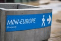 Bruparck Mini Europe sign Royalty Free Stock Photo