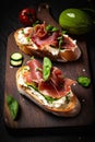 Bruschetta, antipasto from Italy