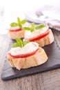 Bruschetta, canape Royalty Free Stock Photo