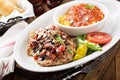 Bruschetta chicken with rice Royalty Free Stock Photo