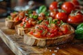 Bruschetta with tomato basil garlic