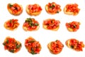 Bruschetta topped