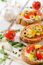 Bruschettas time Royalty Free Stock Photo