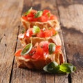 Bruschettas with tomato