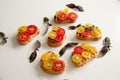 Bruschettes with tomato Royalty Free Stock Photo