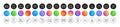 Brush, Approved agreement and Safe time line icons. For web app, printing. Round icon buttons. Vector
