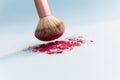 Brush and blush. Royalty Free Stock Photo