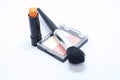 Brush brusher and lipstick 02 Royalty Free Stock Photo
