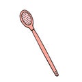 Brush for cleaning facial pores cartoon color icon