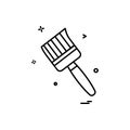 brush colour paint icon vector design Royalty Free Stock Photo