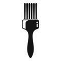 Brush cosmetology icon simple vector. Tutorial step beauty