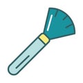 Brush dust remover fill style icon