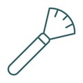 Brush dust remover line style icon