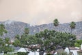 Brush Fire in the Verdugo Mountains Royalty Free Stock Photo