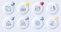 Brush, Framework and Inspect line icons. For web app, printing. Vector