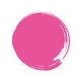 brush fucsia circle Royalty Free Stock Photo