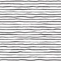 Brush hand drawn doodle pinstripes, uneven lines seamless pattern