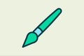 Brush icon. icon related to UI elements. suitable for web site, app, user interfaces,element, printable etc. flat line icon style Royalty Free Stock Photo