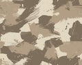 Brush painted camouflage pattern