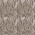 Brush painted freehand lines seamless pattern. Beige stripes grunge background. Vector illustration. Royalty Free Stock Photo