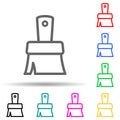 brush for painting multi color style icon. Simple thin line, outline vector of web icons for ui and ux, website or mobile Royalty Free Stock Photo
