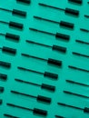 Brush rimmel pattern on green Royalty Free Stock Photo