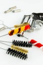 Brush Set Cleaning Gun Royalty Free Stock Photo