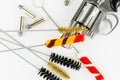 Brush Set Cleaning Gun Royalty Free Stock Photo