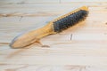 Brush with steel bristles Royalty Free Stock Photo